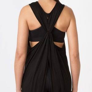 Rotary Curtain Back Tank - Black